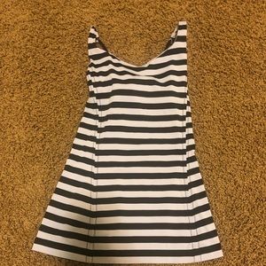 Lavender and Black striped Lululemon Tank